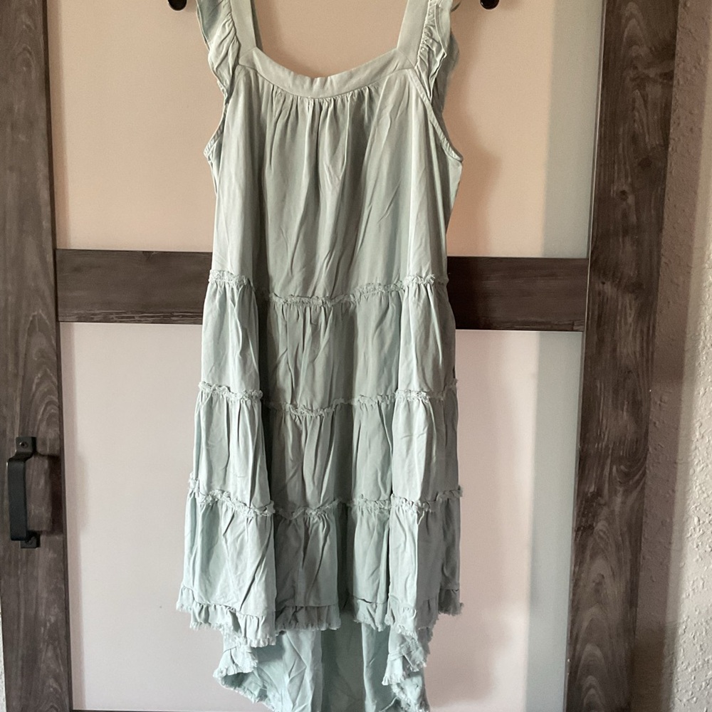 NWT- Ruffle strap midi dress